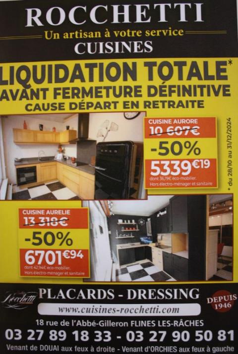 Liquidation totale avant fermeture définitive pour cause de départ à la retraite